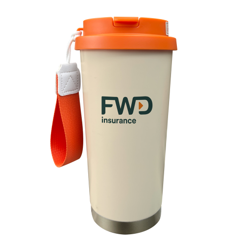 LY GIỮ NHIỆT CAM TRẮNG