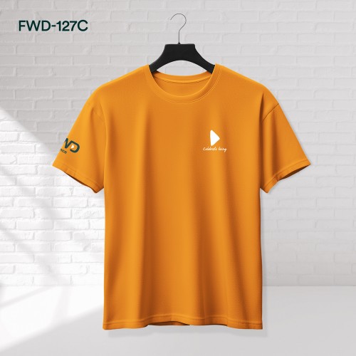 ÁO THUN CỔ TRÒN CAM