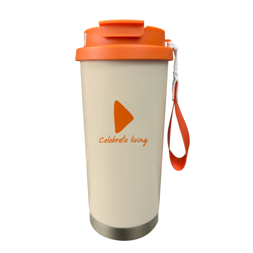 LY GIỮ NHIỆT CAM TRẮNG