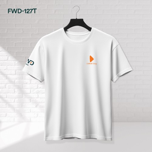 ÁO THUN CỔ TRÒN TRẮNG