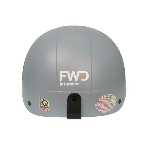 NÓN BẢO HIỂM THỜI TRANG XÁM CAM 